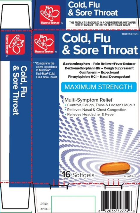 COLD FLU and SORE THROAT RELIEF packaging