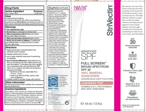 StriVectin Advanced SPF Full ScreenVanishing Tint packaging