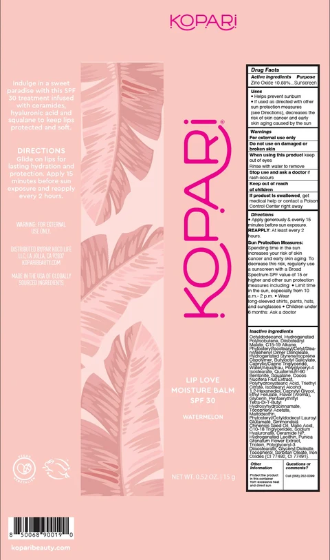 Lip Love Moisture Balm SPF30 - Watermelon packaging