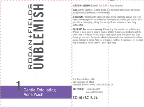 Principal Display Panel - Gentle Exfoliating Acne Wash Tube Label