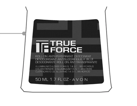 True ForceRoll-On Antiperspirant Deoderant 포장