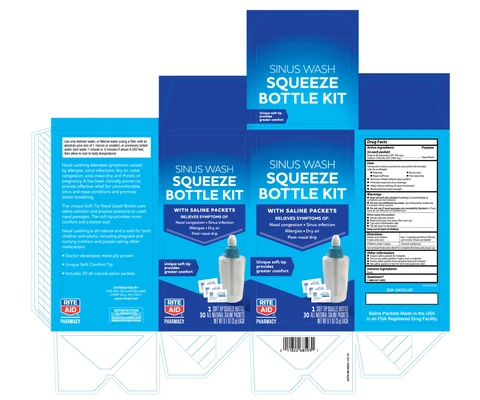 Soft Tip Squeeze bottle Sinus WashRite Aid 포장