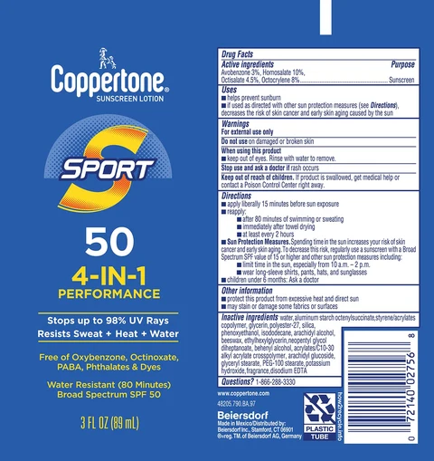 Coppertone Sunscreen SPF 50 포장