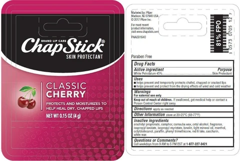 ChapStick Classic Cherry 포장