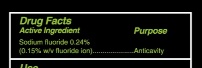 active ingdrent