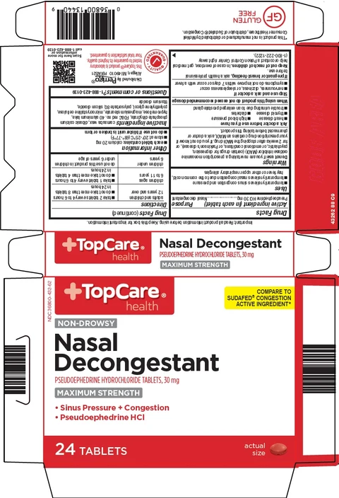 Topcare Nasal DecongestantMaximum Strength Non Drowsy packaging