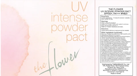 THE FLOWER UV INTENSE PACTSPF50 PA NB21 포장