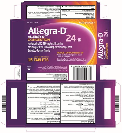 Allegra-D Allergy and Congestion 포장
