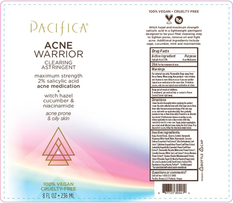 ACNE WARRIOR CLEARING ASTRINGENT 포장