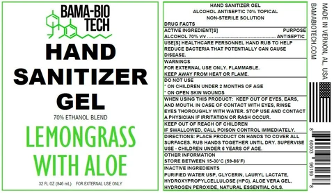 Bama Bio Tech Hand Sanitizer 70 Ethanol LemonGrass Scent 포장