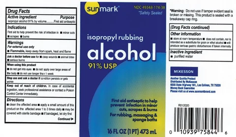 Sunmark Isopropyl Alcohol 91 Percent 포장