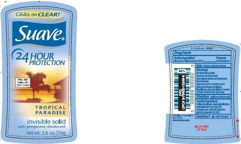 Suave Tropical ParadiseAntiperspirant and Deodorant 포장