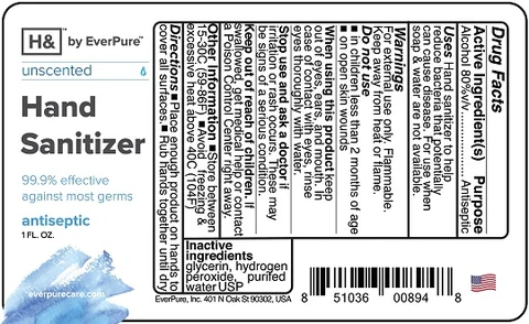 Hand Sanitizer packaging