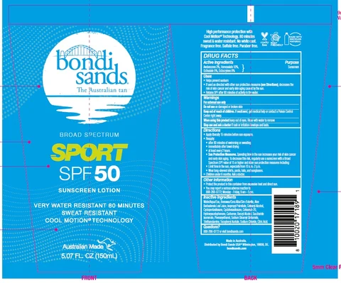 BONDI SANDS SPORT SPF 50 SUNSCREEN 포장