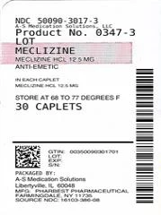 MECLIZINE packaging