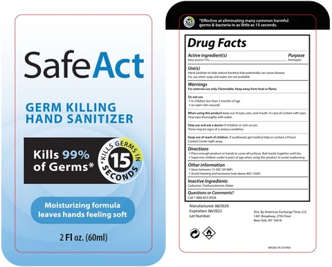 Hand Sanitizer packaging