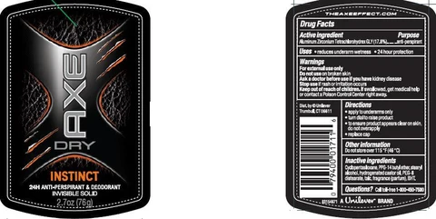 Axe Instinct Antiperspirant and Deodorant 포장