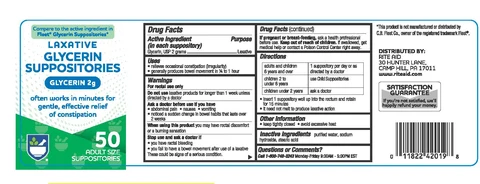Rite-Aid GlycerinLaxative packaging