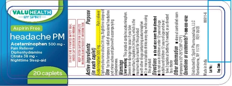Assured Headache PM (Aspirin Free) 포장