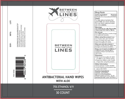 ANTIBACTERIAL HAND WIPES WITH ALOE 포장