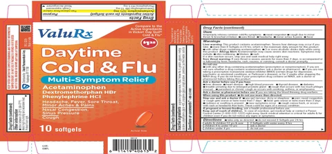 Daytime Cold and Flu Multi Symptom Relief 포장