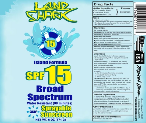 Land Shark SPF 15 packaging