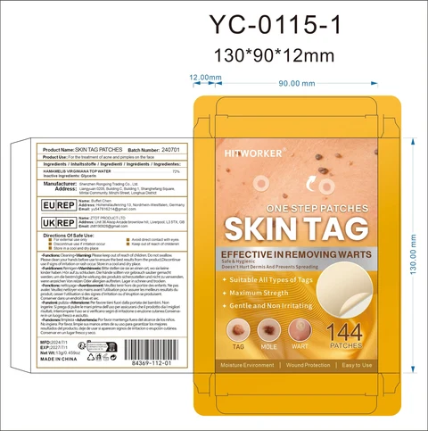 Skin tag patches packaging