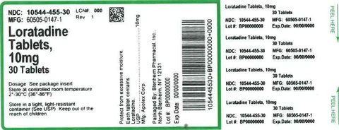 Loratadine packaging