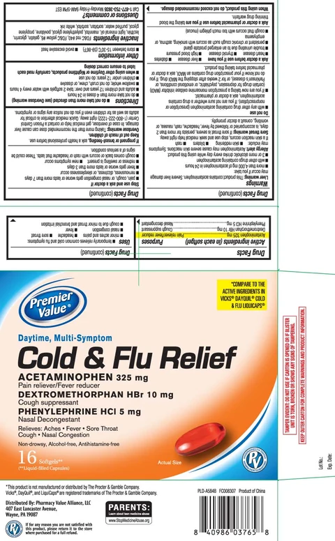 Cold and Flu Relief 포장
