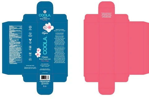 COOLA CLASSIC BODY SUNSCREEN Guava Mango Broad SpectrumSPF 50 packaging