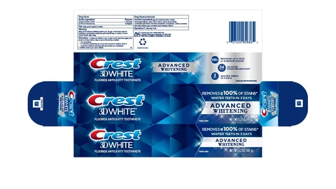 Crest 3D WhiteAdvanced Whitening 포장