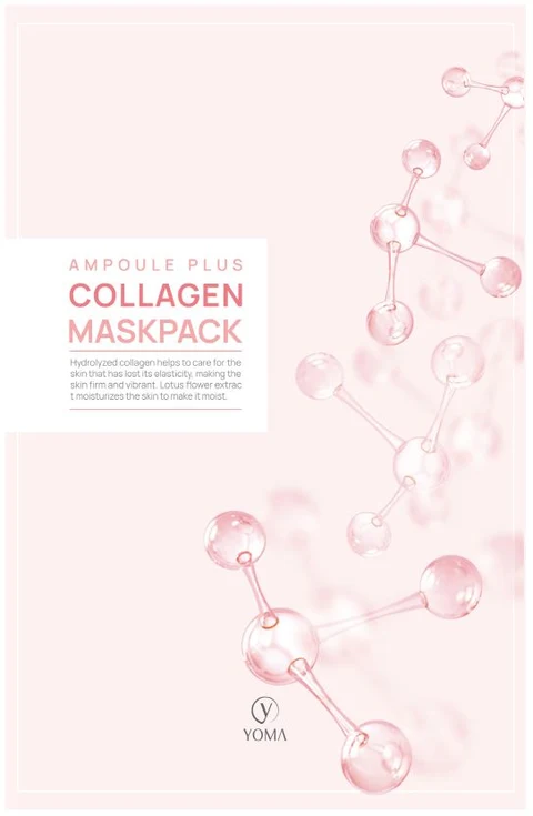 YOMA AMPOULE PLUS COLLAGEN MASK PACK packaging