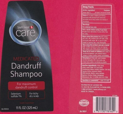 SAFEWAY CAREMEDICATED DANDRUFF 포장