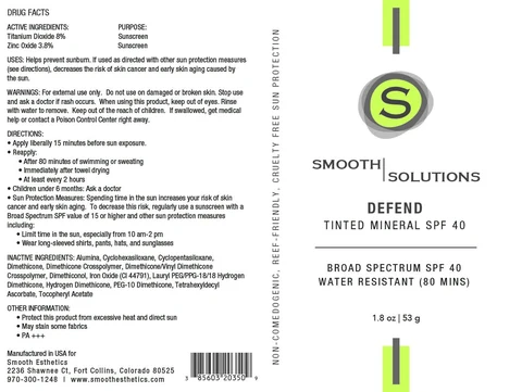 Defend Tinted Mineral SPF 40 포장