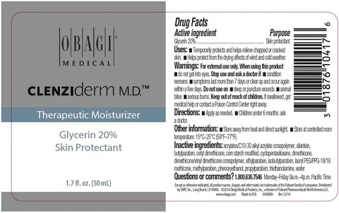 CLENZIDERM THERAPEUTIC MOISTURIZER packaging