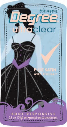 Degree UltraClear Pure SatinAntiperspirant and Deodorant 포장