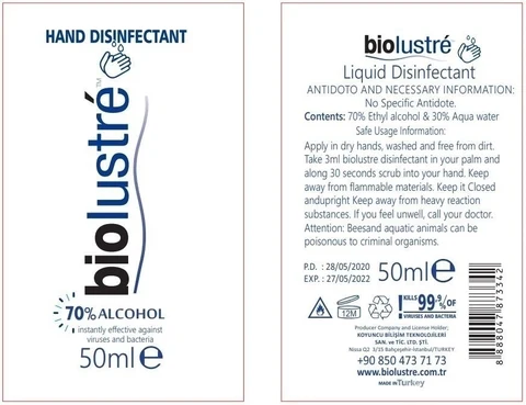 Biolustre Liquid Disinfectant 포장