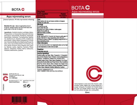 BOTA C Aqua rejuvenating serum 포장