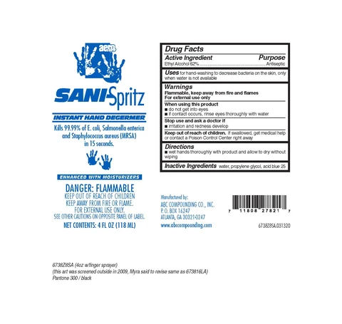 Sani-Spritz 포장