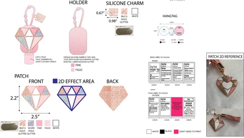 Justice Diamond Vanilla Scented Antibacterial Hand Sanitizer 포장