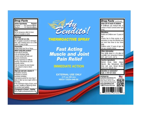 AY BENDITO THERMOACTIVE packaging