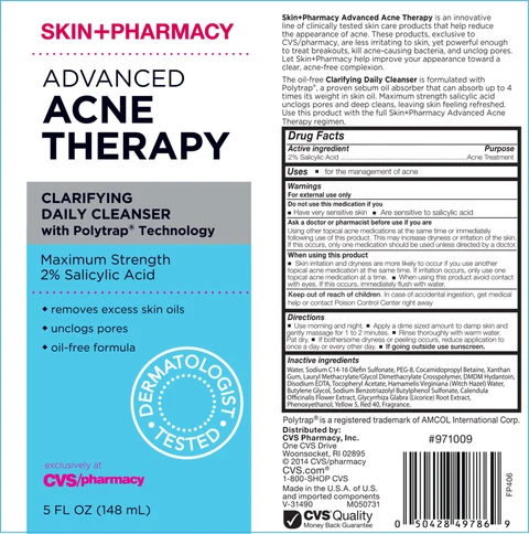 SKIN PHARMACY ADVANCED ACNE THERAPY CLARIFYING DAILY CLEANSER 포장
