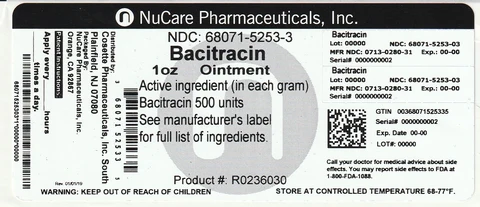 Bacitracin 포장