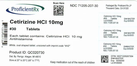 cetirizine hydrochloride packaging