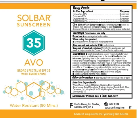 Solbar Avo SPF35 포장
