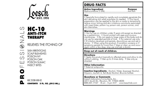 Loesch HC-10 ANTI-ITCH THERAPY packaging