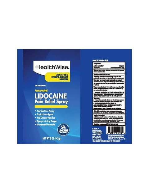 Healthwise Anorectal Pain Relief packaging