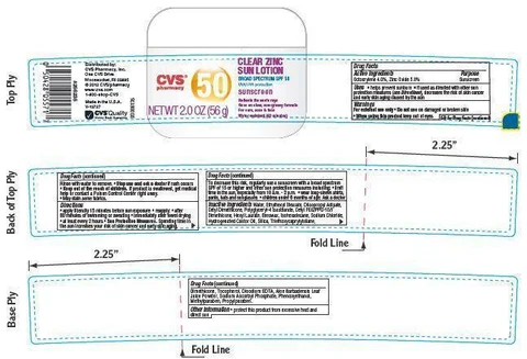CVS Clear Zinc SPF 50 packaging