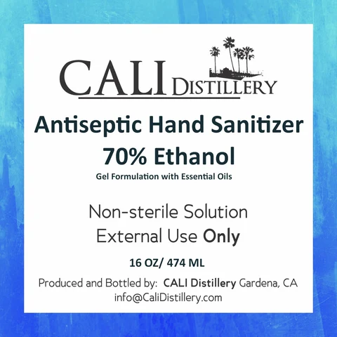 Cali Distillery Gel Hand Sanitizer 포장