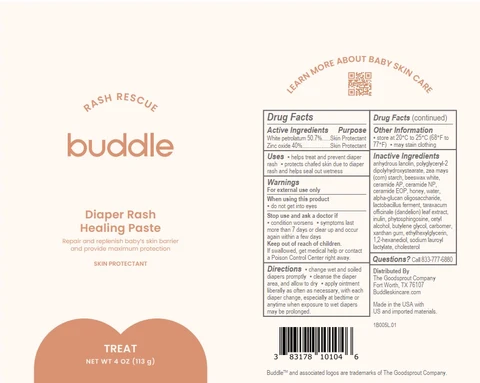 Buddle Diaper Rash Rescue Healing packaging